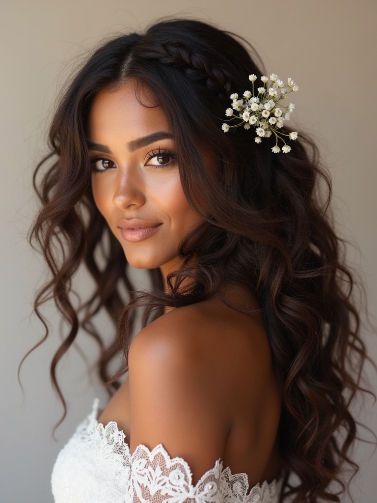 effortless bohemian curly braid