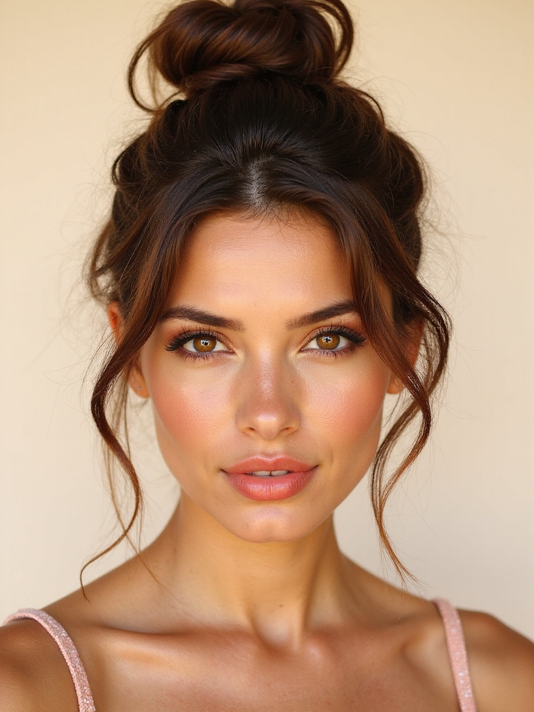 effortless chic messy bun
