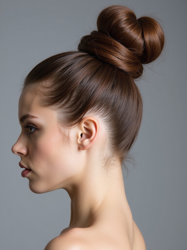 effortless elegant ballerina bun