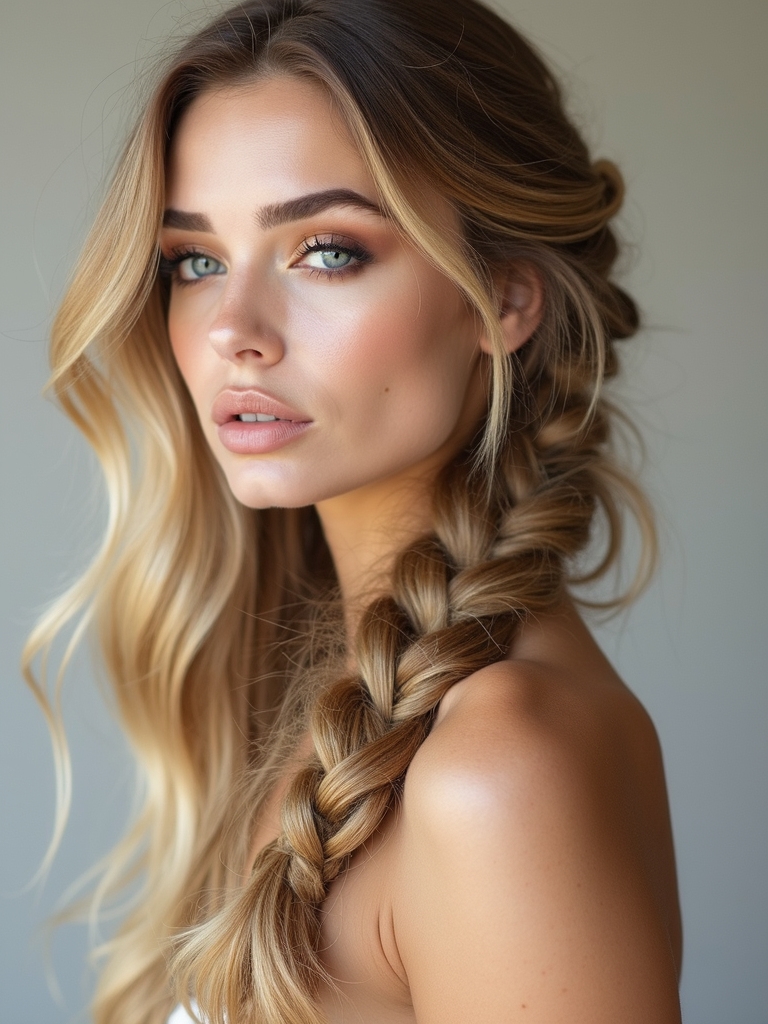 effortless romantic loose braid
