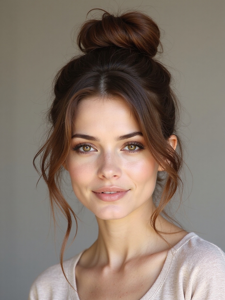 effortlessly chic messy bun