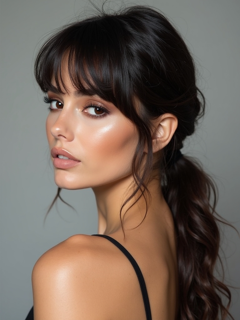 effortlessly elegant textured ponytail