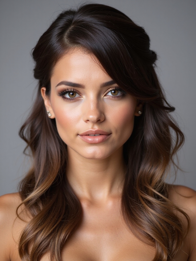 effortlessly polished half updo