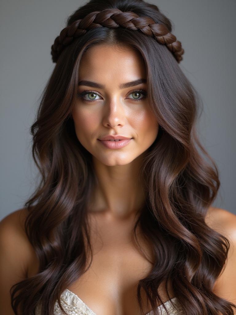 elegant braided headband style