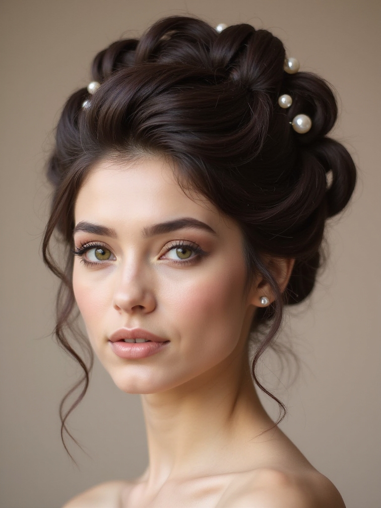 elegant chignon hair transformation