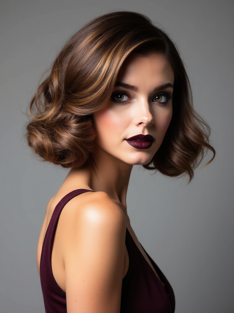 elegant classic prom hairstyle