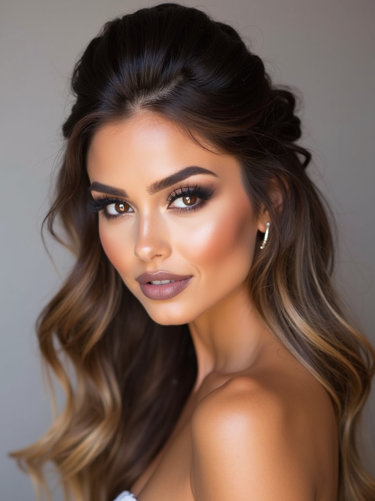 elegant half up hairstyles