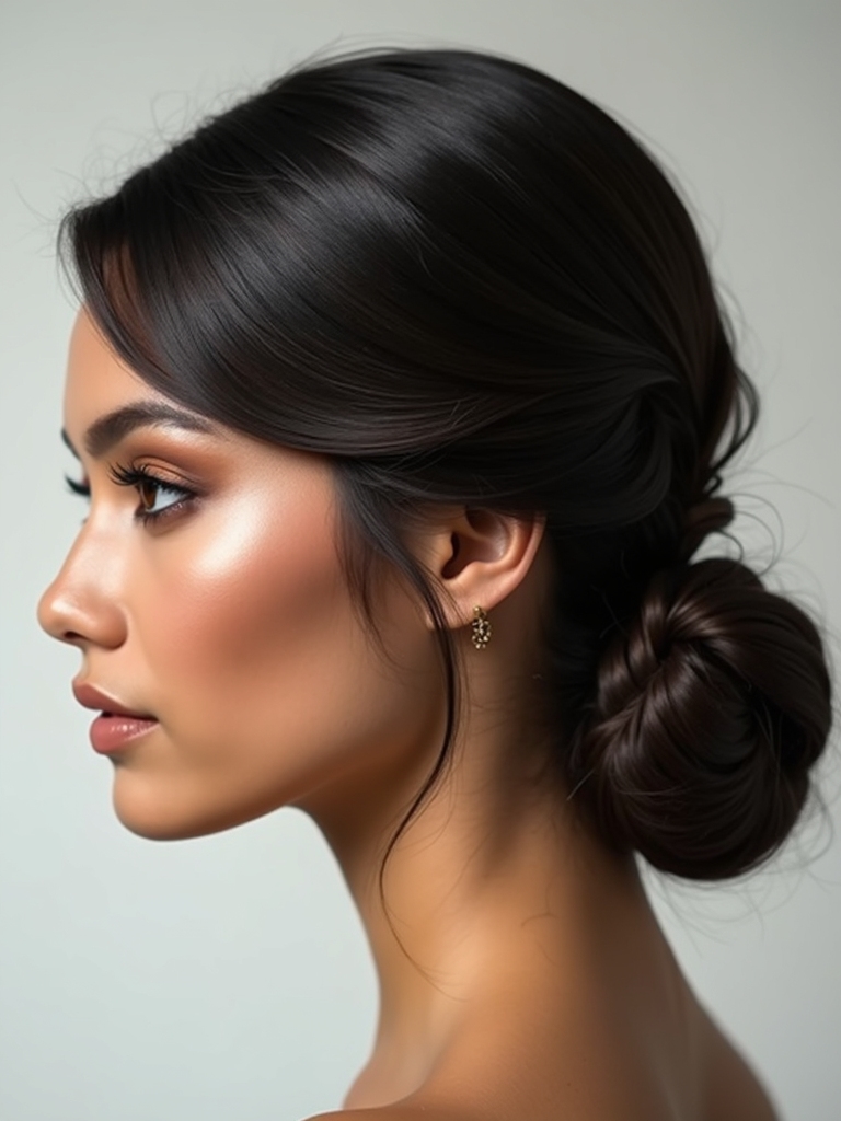 elegant low chignon tutorial