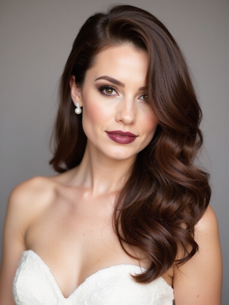 elegant side part allure
