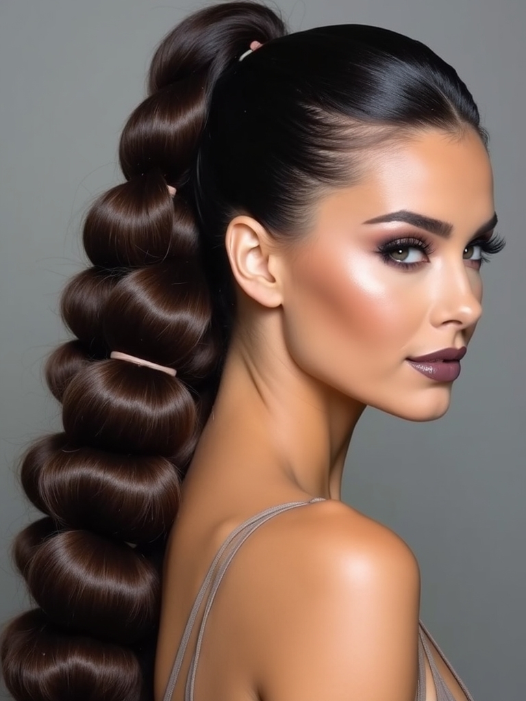 fabulous bubble ponytail tutorial