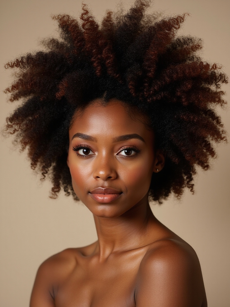 fabulous voluminous afro curls