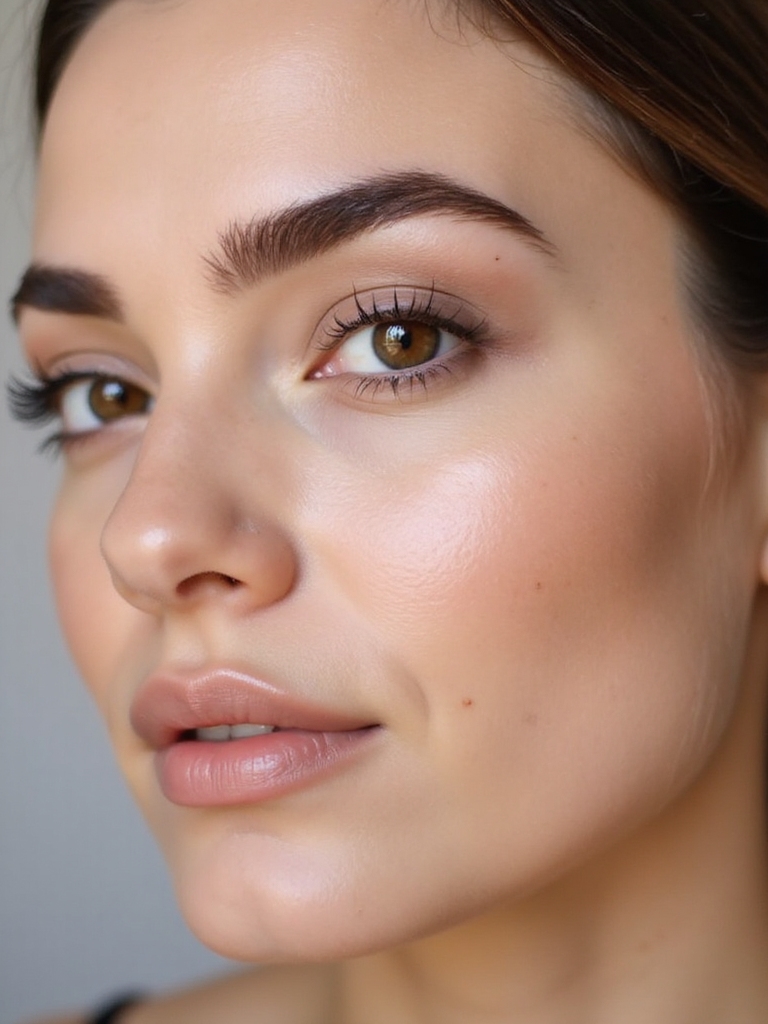 feathered lifted brows with gel