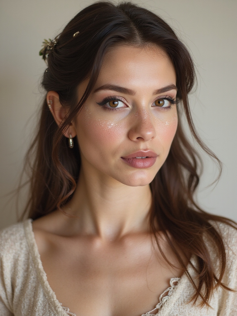 featherlight elven glowing makeup