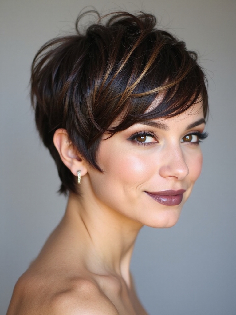 flattering round haircut styles
