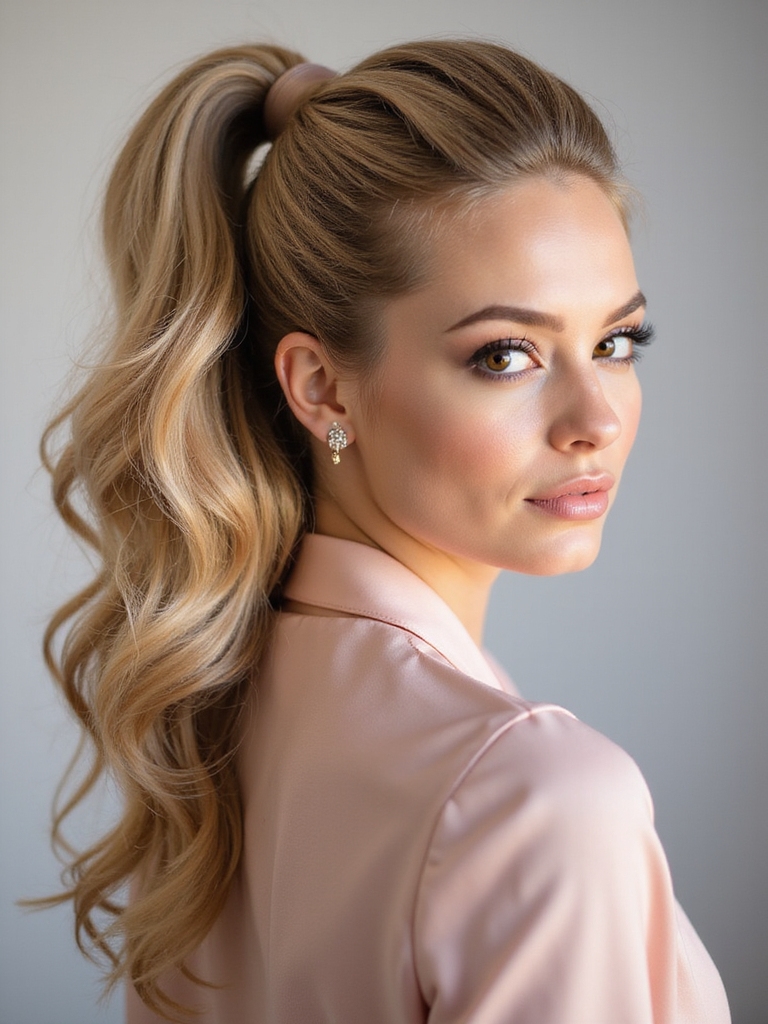 flirty high ponytail charm