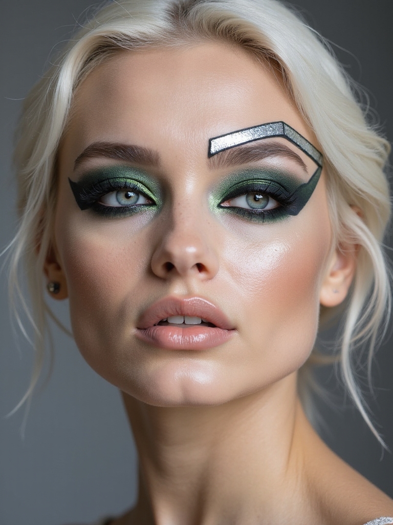 floating glittered winged liner