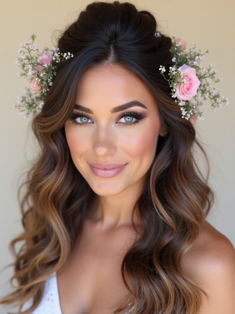 floral accents for hairstyles