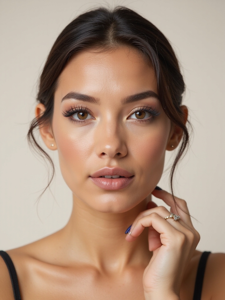 fluttery outward flared lash clusters