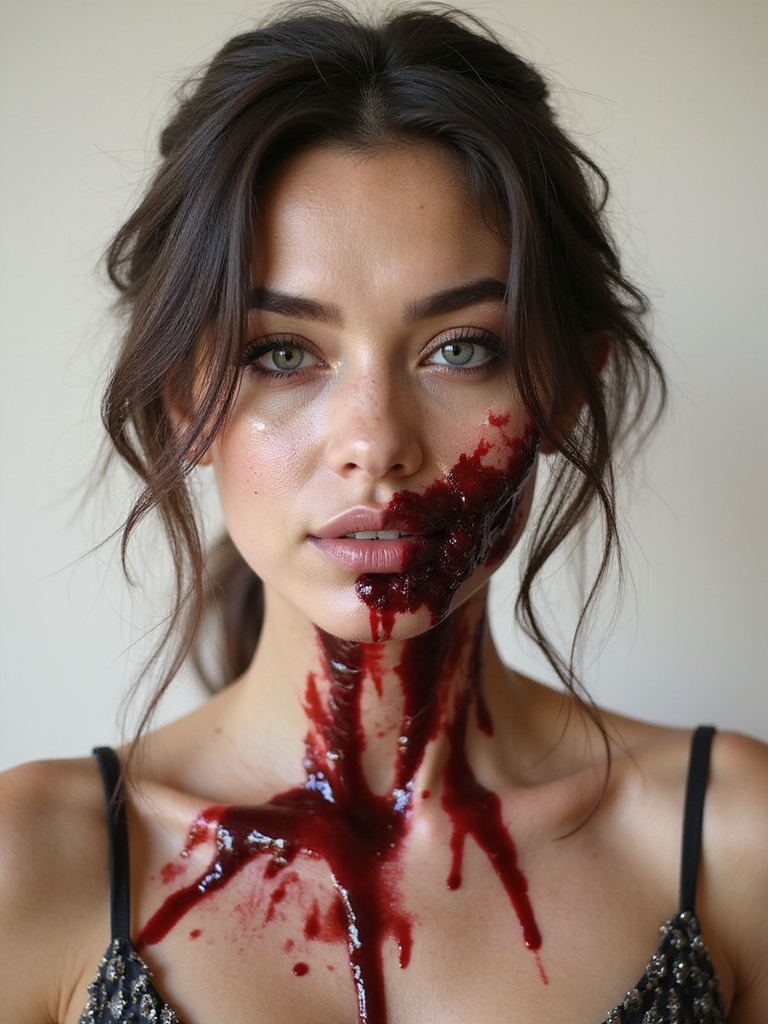 fresh glossy bite wound