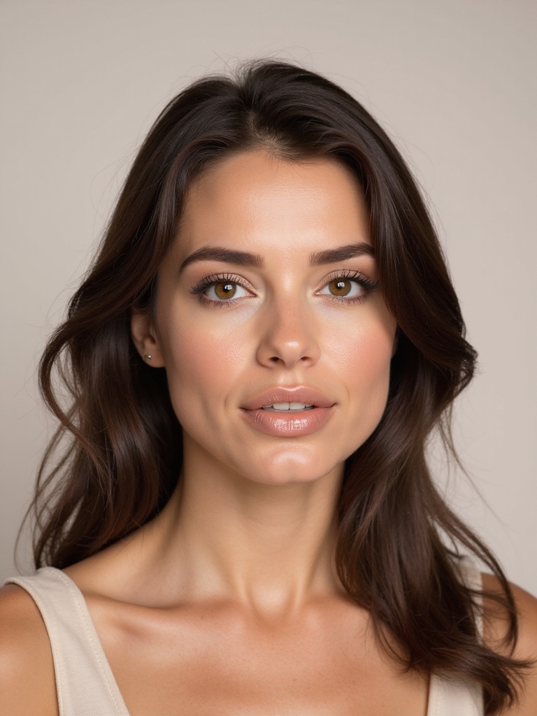 frosted glossy beige nude