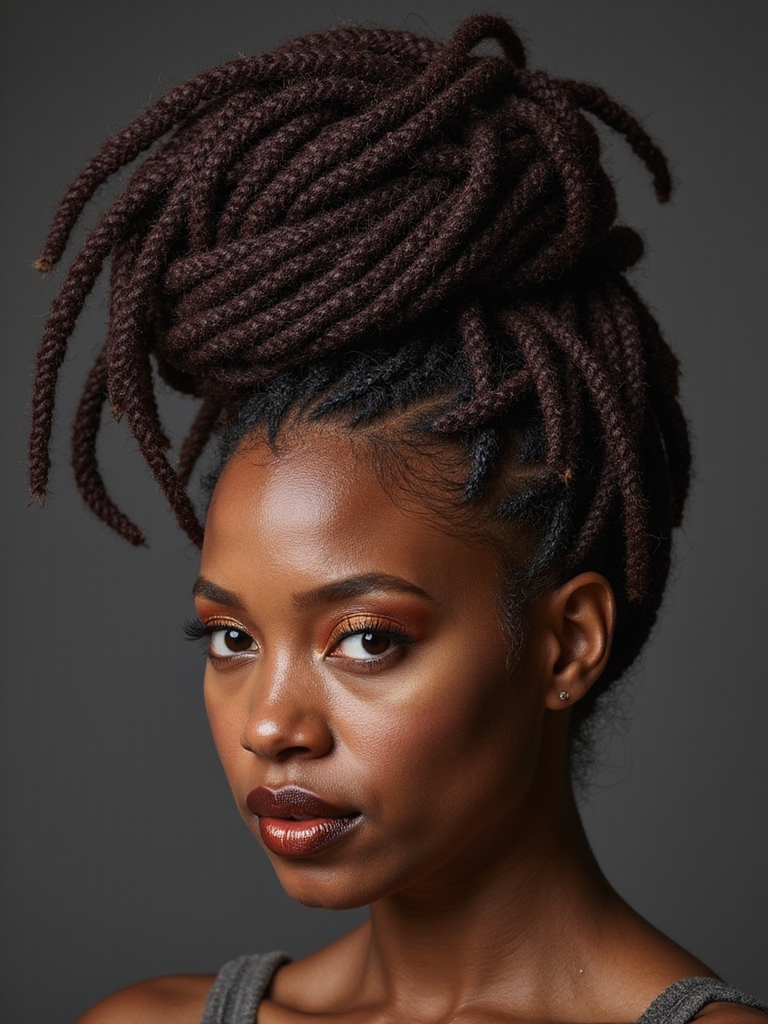 geometric dreadlock pattern art