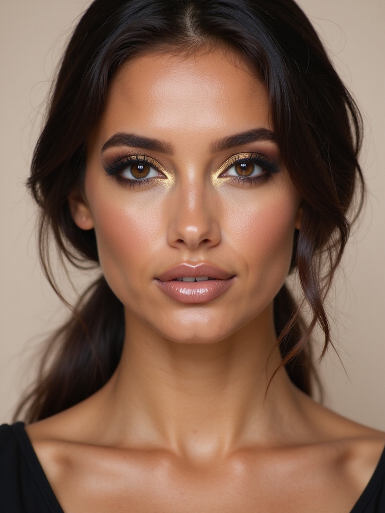 gilded inner corner eye highlight