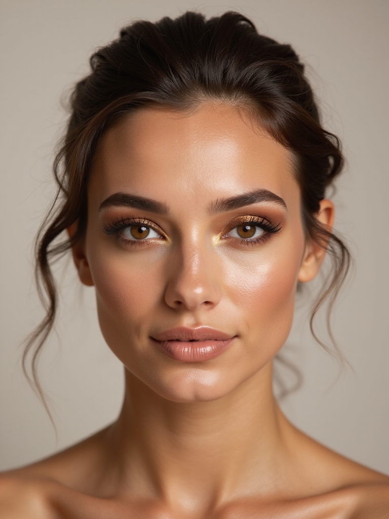 gilded inner corner glossy highlight