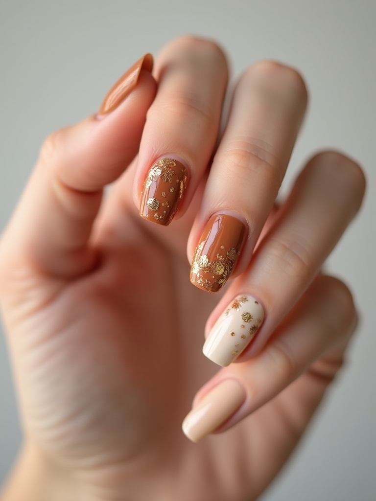 gilded leaf foil accents
