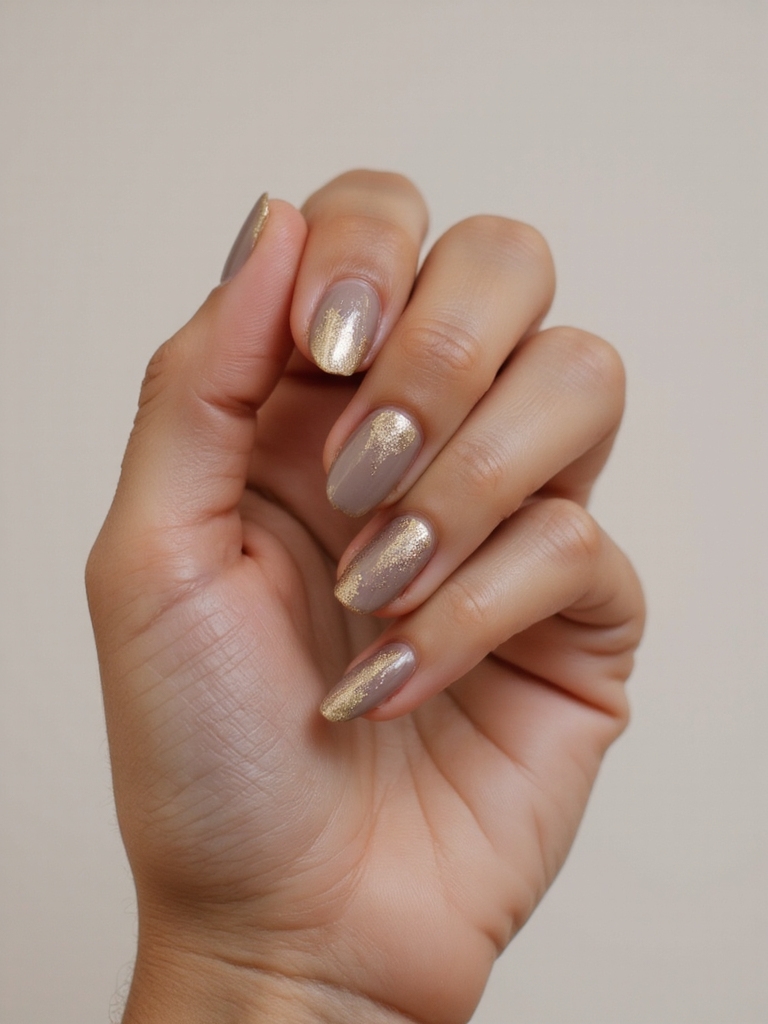 gilded metallic gold accents