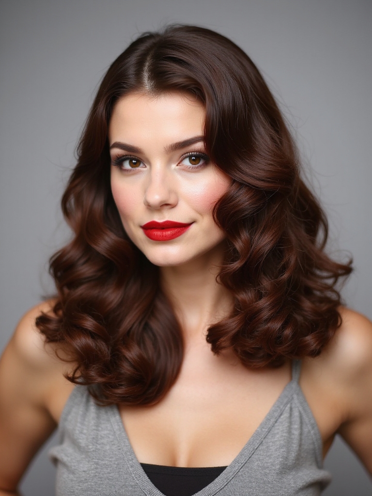 glamorous retro hollywood waves