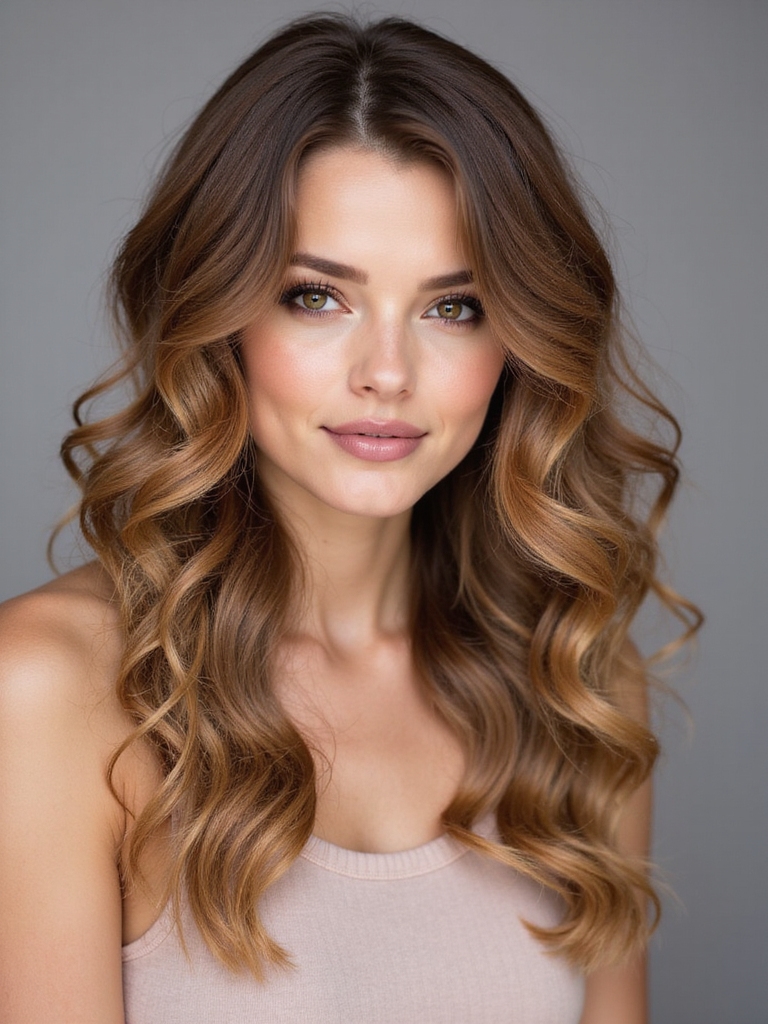 glamorous voluminous curly hairstyle