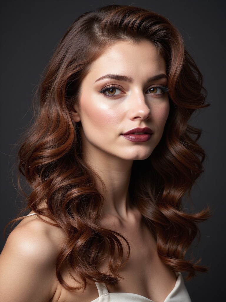 glamorous voluminous hollywood waves