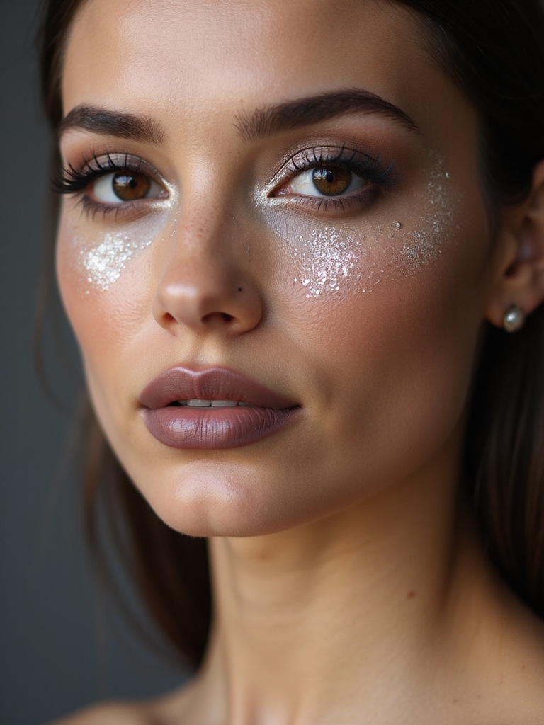glass like glossy eyelid finish