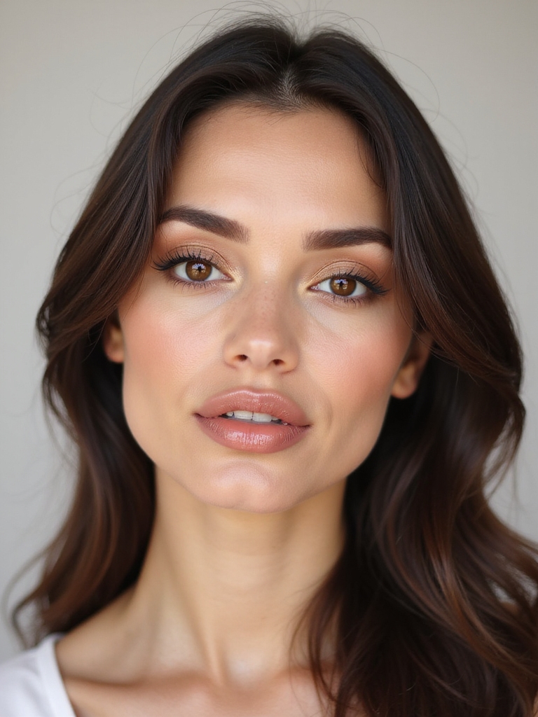 glassy frosted nude glamour