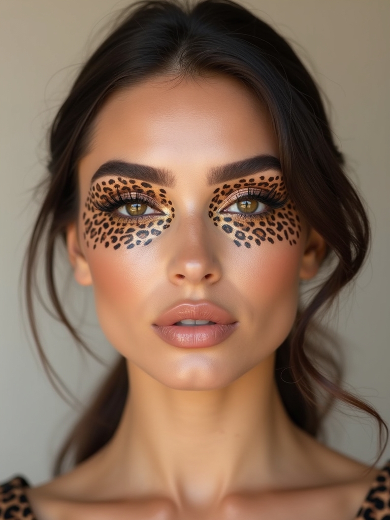 glossed lacquered leopard lids