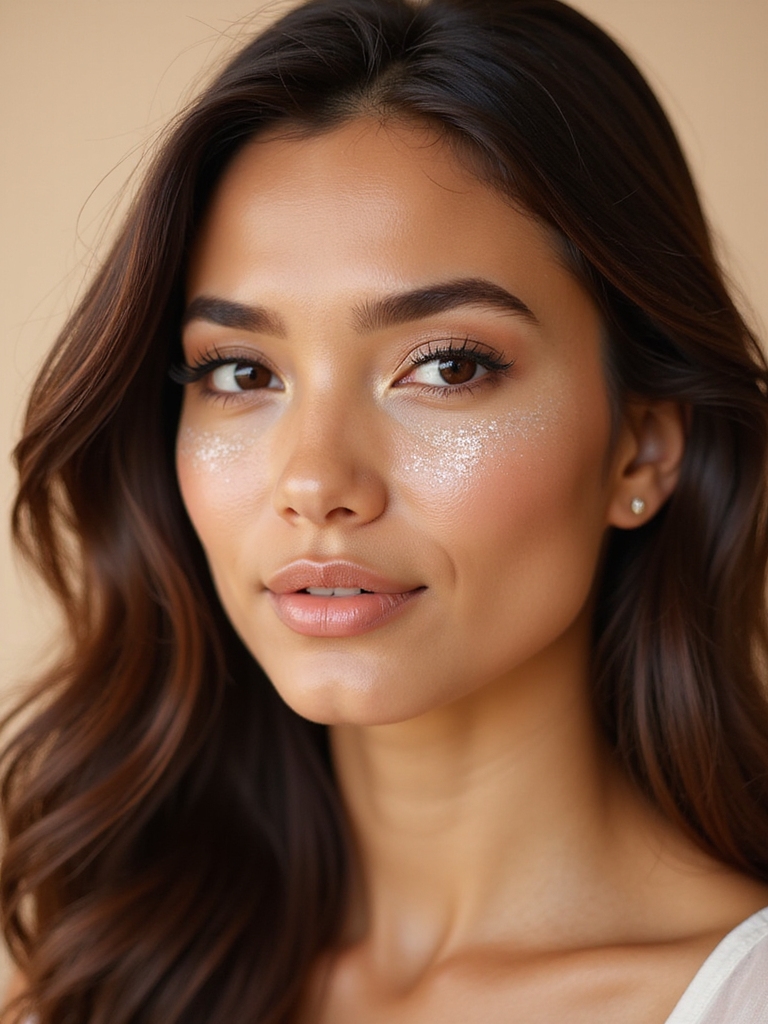 glossy dewy softly luminous eyes