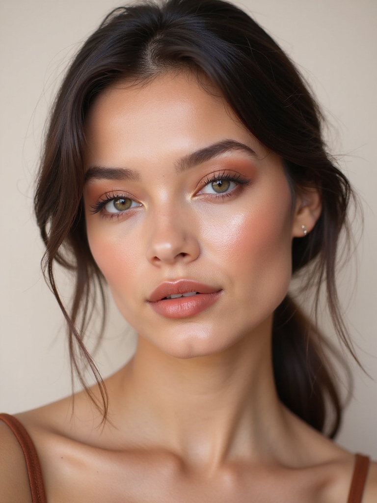 glossy stained softly smudged lips