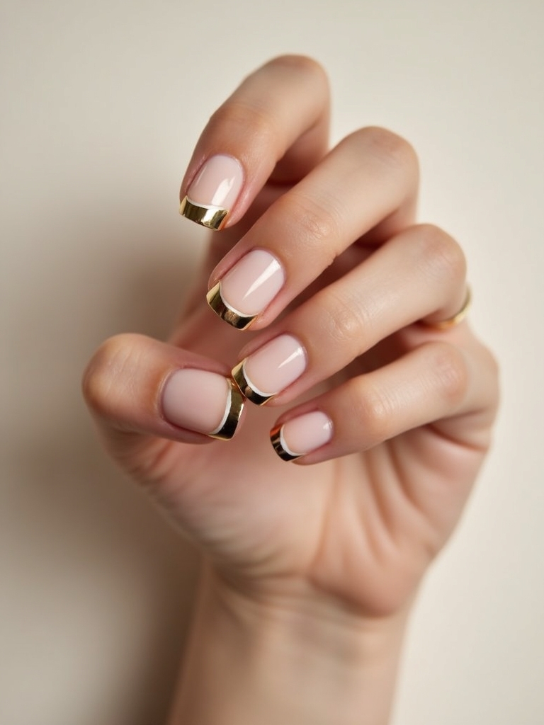 gold chrome micro smile