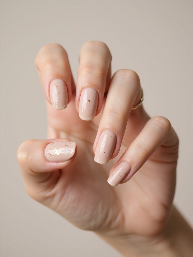gold flecked luxe half moons