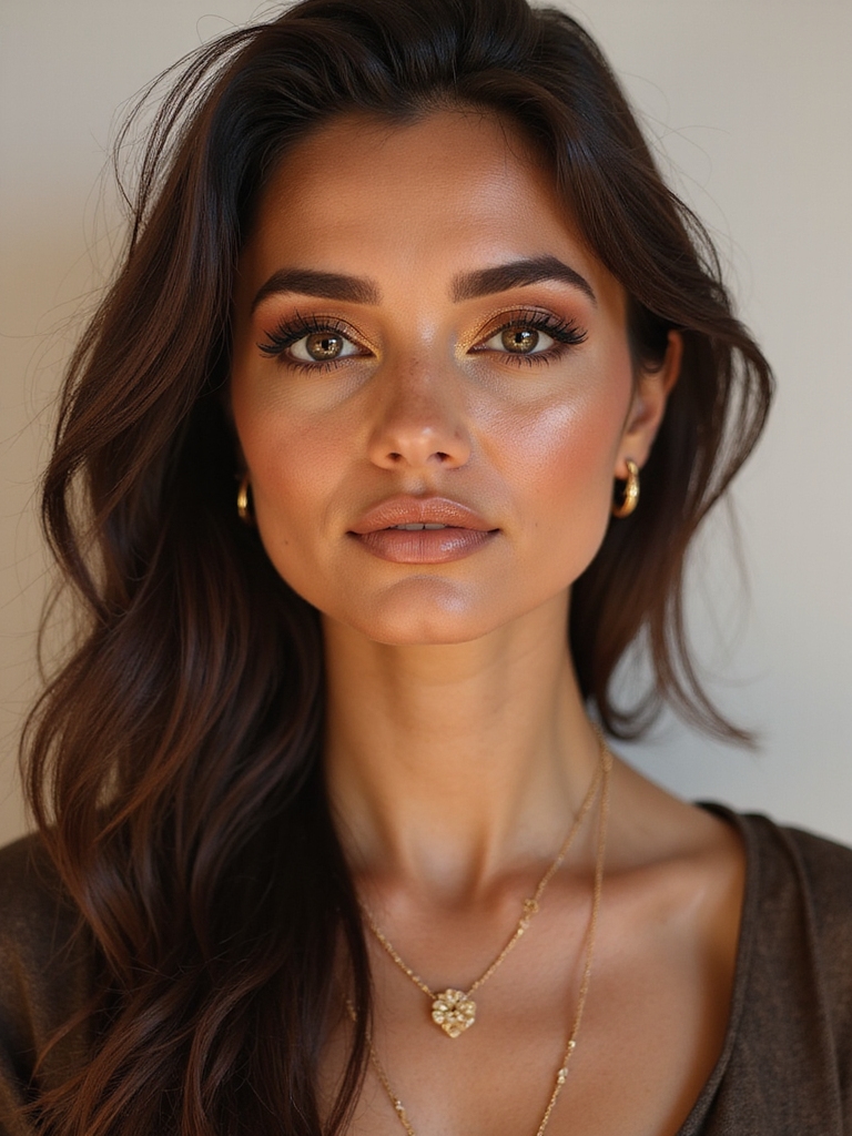 golden windswept bronzed glow