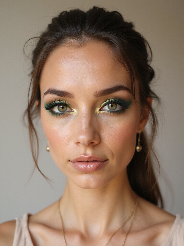 green gold pistachio halo