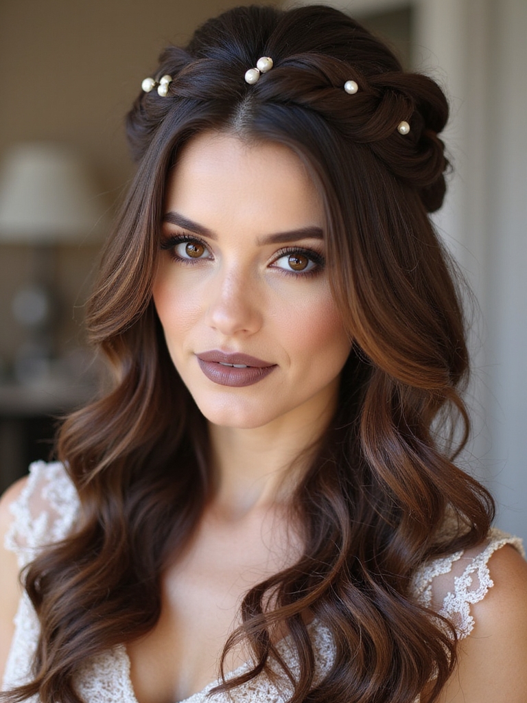 half up half down elegance