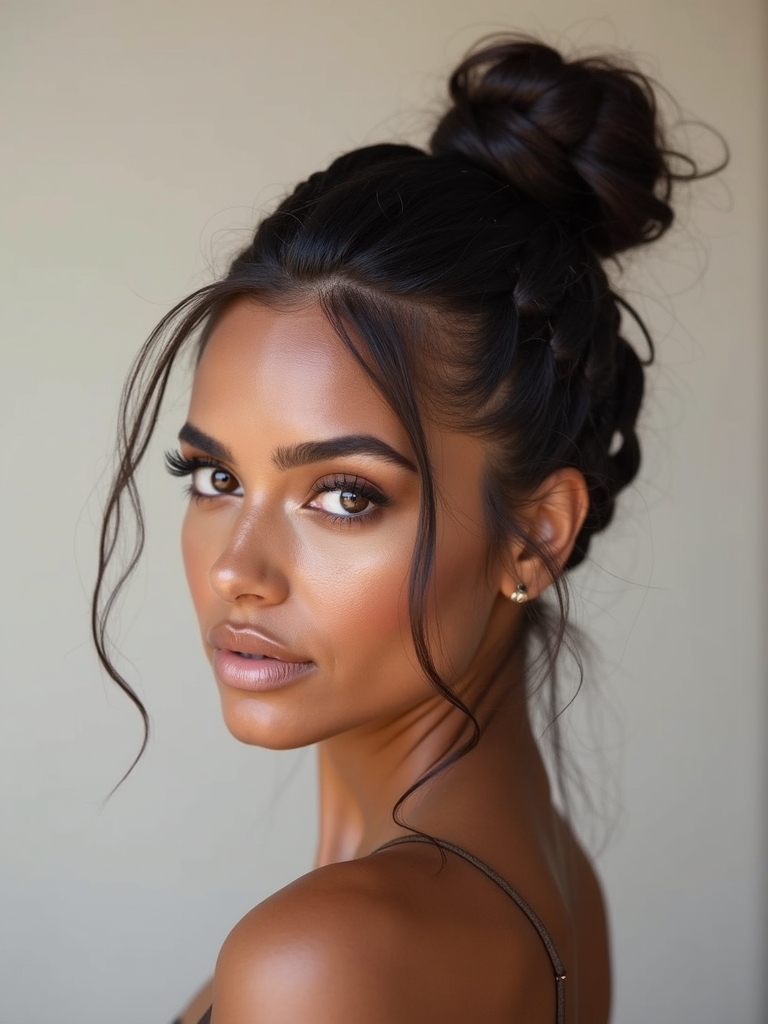 high braided bun tutorial