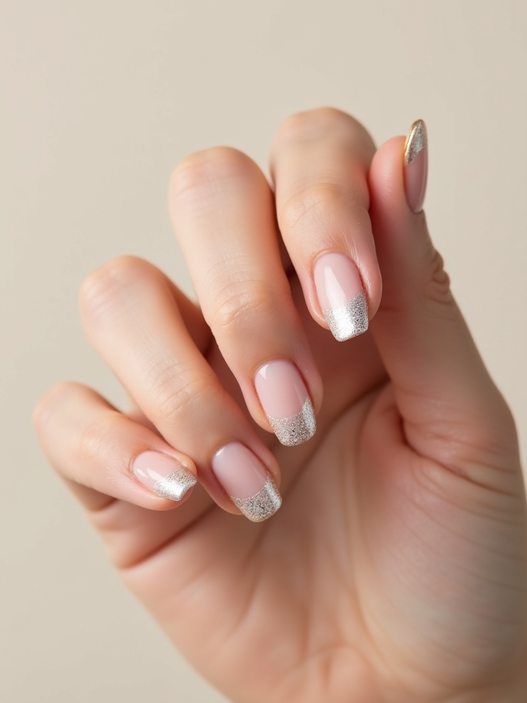 high shine chrome press ons