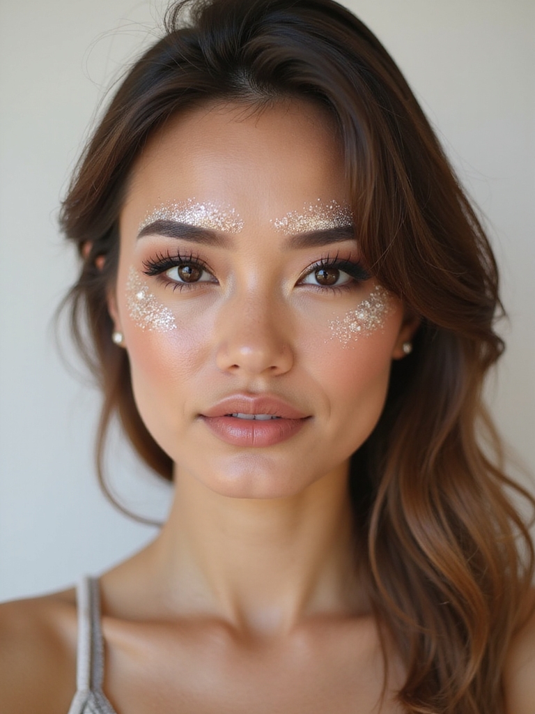 holographic star studded moonbeam brows