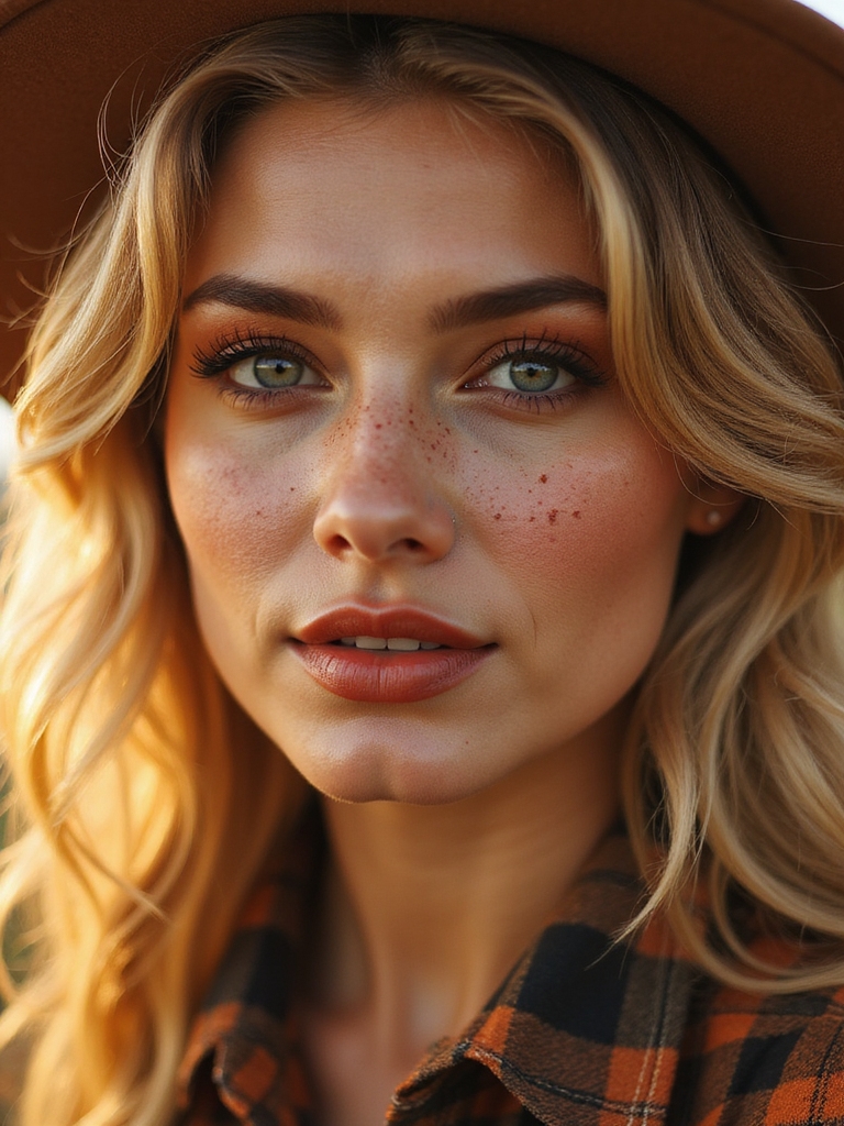 homespun freckled scarecrow makeup