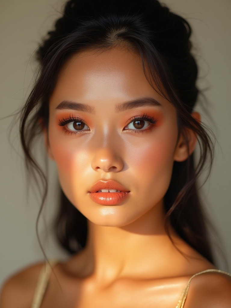 honeyed dewy apricot glow