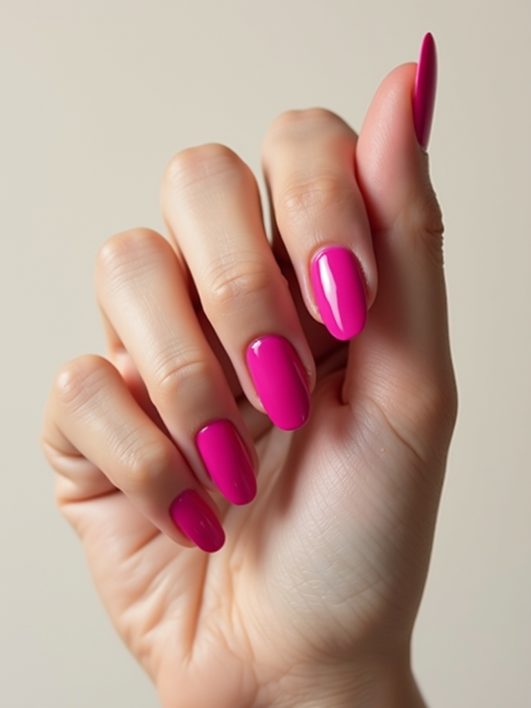 hot fuchsia negative space arcs