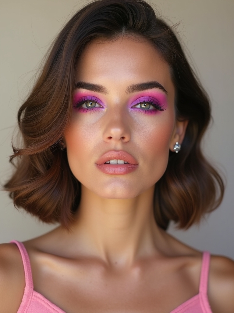 hot pink meets royal purple