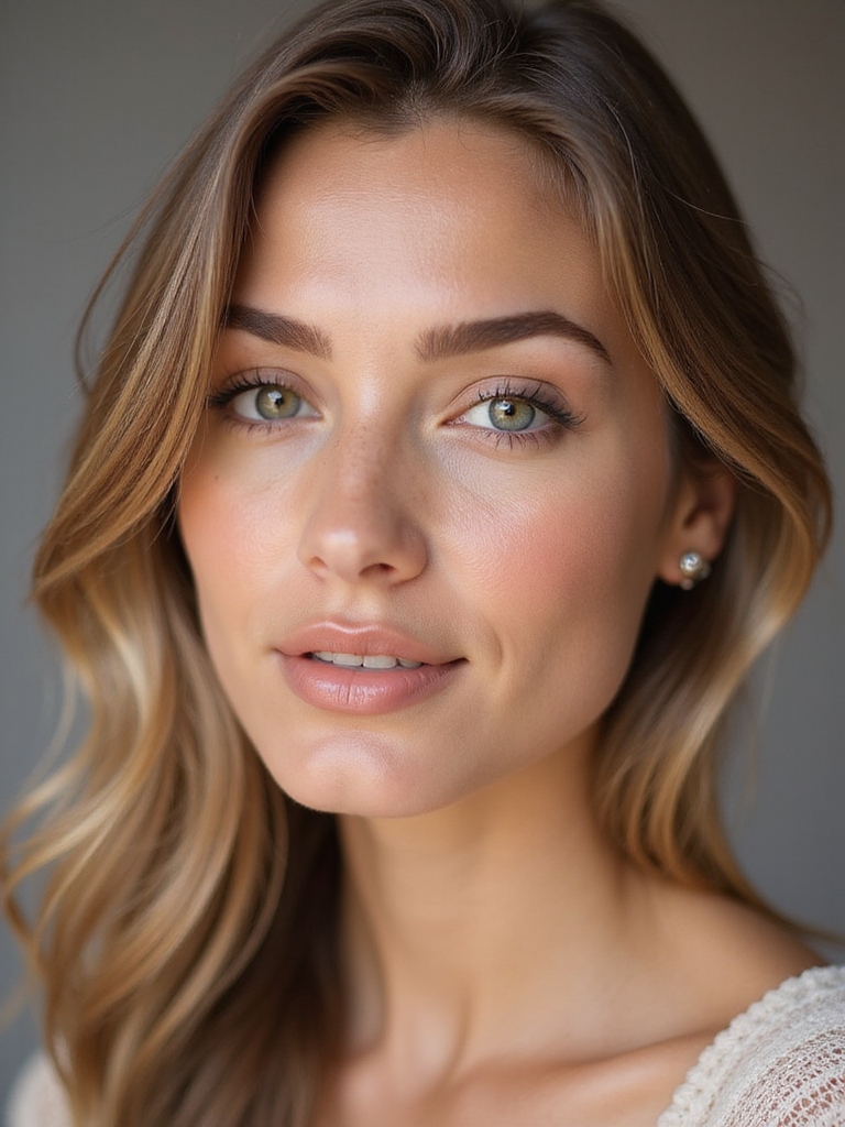 hydrated dewy skin defined brows